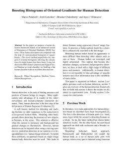 Boosting histograms - Institut de Rob&ograve;tica i Inform&agrave;tica industrial