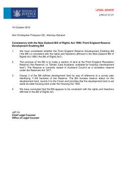Point England Reserve Development Enabling Bill