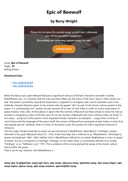 Epic of Beowulf - Dharma Yoga Center