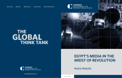 egypt`s media in the midst of revolution