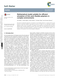 Mathematical model suitable for efficient