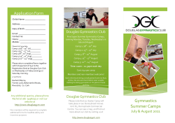 Gymnastics Summer Camps - Douglas Gymnastics Club
