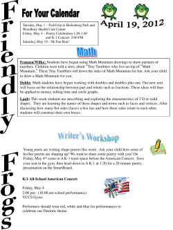 Franzen/Wilke: Students have begun using Math Mountain drawings