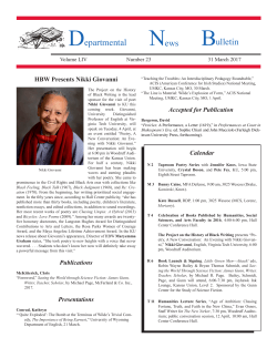 epartmental ews ulletin