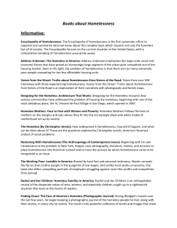 Books about Homelessness Informative: