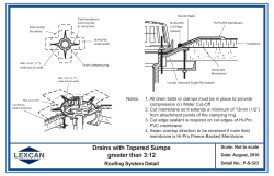 Drains with Tapered Sumps greater than 3:12