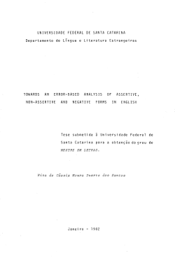 Towards an error-based analysis of assertive, non