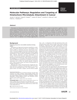 Molecular Pathways - Clinical Cancer Research