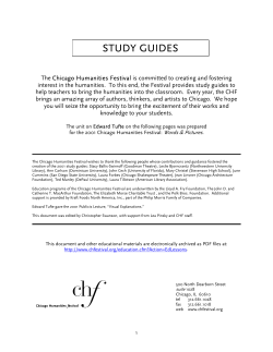 STUDY GUIDES - Chicago Humanities Festival