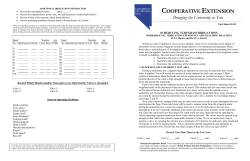 Scheduling Turfgrass Irrigations Worksheet#2