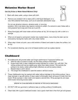 Melamine Marker Board Chalkboard