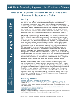 Understanding the Role of Relevant Evidence in Supporting a Claim