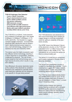 T100-H2 Hydrogen Gas Detector The T100-H2 is a 4