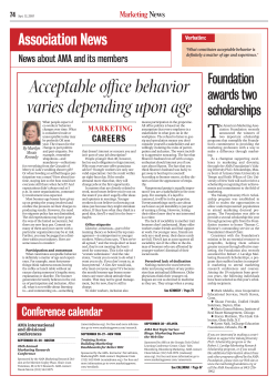 Acceptable office behavior varies depending upon age