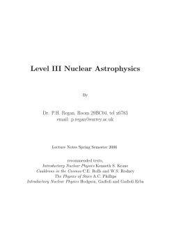 Level III Nuclear Astrophysics