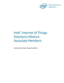 Intel&reg; Internet of Things Solutions Alliance Associate Members