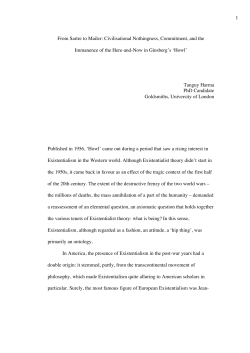 1 From Sartre to Mailer: Civilisational Nothingness, Commitment