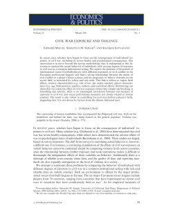 civil war exposure and violence