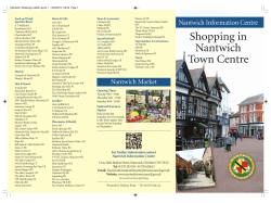 Nantwich Shopping Leaflet
