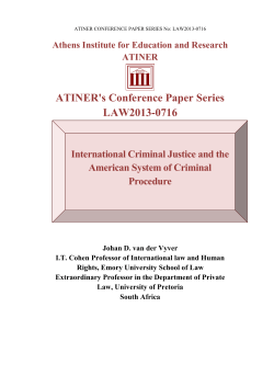 ATINER`s Conference Paper Series LAW2013-0716