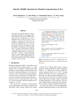 SQuAD: 100,000+ Questions for Machine Comprehension of Text
