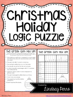 Gift Giving Logic Puzzle