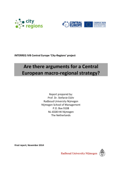Are there arguments for a Central European macro