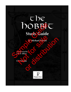 The Hobbit - Progeny Press