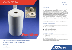 FyreWrap IG Tape Data Sheet