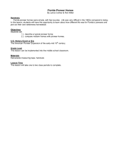 Florida Pioneer Homes