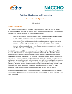 Antiviral Distribution and Dispensing