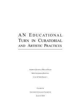 An Educational Turn in Curatorial and Artistic Practices