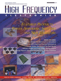 High Frequency Circuit Materials With Increased Thermal Conductivity