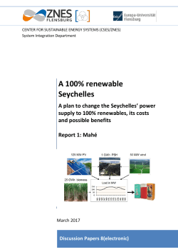 A 100% renewable Seychelles - Europa