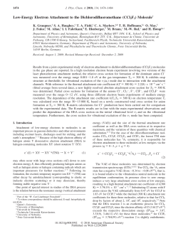 Low-Energy Electron Attachment to the Dichlorodifluoromethane