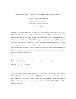 Equilibrium Price Dispersion with Heterogeneous