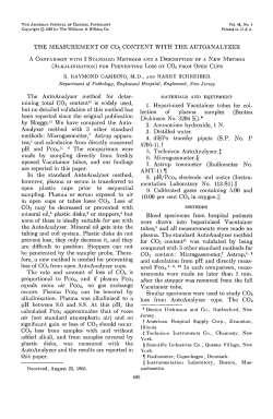 THE MEASUREMENT OF C02 CONTENT WITH THE