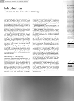 Introduction - Anthropology