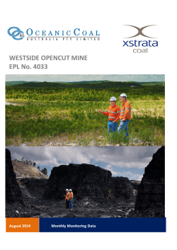 Monthly Monitoring Report - August 2014 15/09/2014 0.8 MB