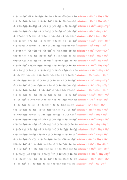 1 ( - 1x + 6y) 2 - 10 ( - 1x + 1y) ( - 1x - 1y) + 3 ( + 6x - 2y) (