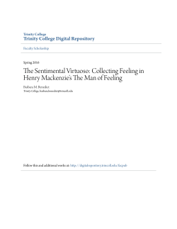 The Sentimental Virtuoso - Trinity College Digital Repository