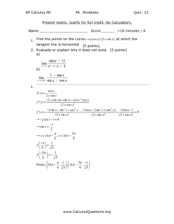 x - CalculusQuestions.org