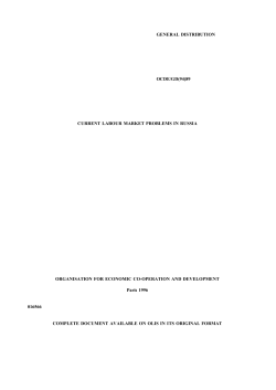 general distribution ocde/gd(94)89 current labour market