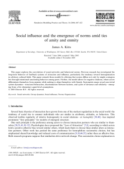 Social influence and the emergence of norms amid