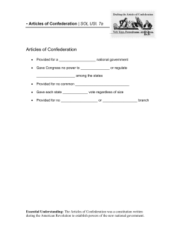 Articles of Confederation