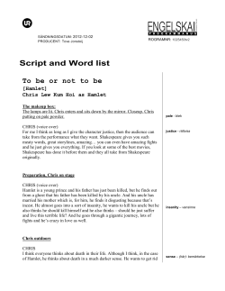 Script and Word list