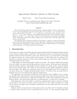 Approximate Distance Queries in Disk Graphs