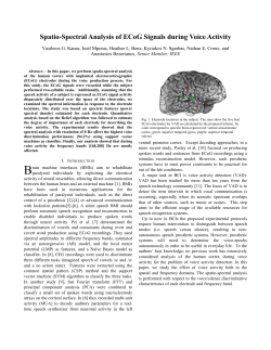Spatio-Spectral Analysis of ECoG Signals during Voice Activity