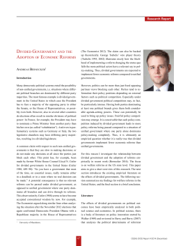 Divided Government and the Adoption of Economic Reforms