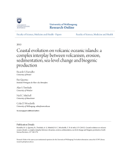 Coastal evolution on volcanic oceanic islands: a